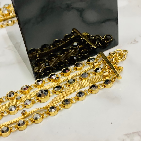 Marc Jacobs 6 layer chain necklace with side Bow - Picture 4 of 14